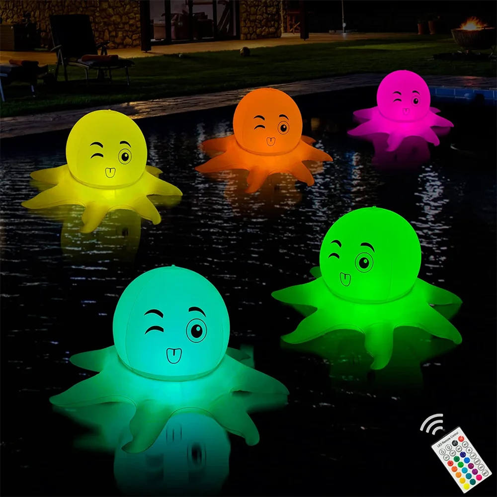 

Solar Floating Octopus Lights Swimming Pool Light Waterproof LED Pool Floating Lights Outdoor Decoration for Pool Yard Party