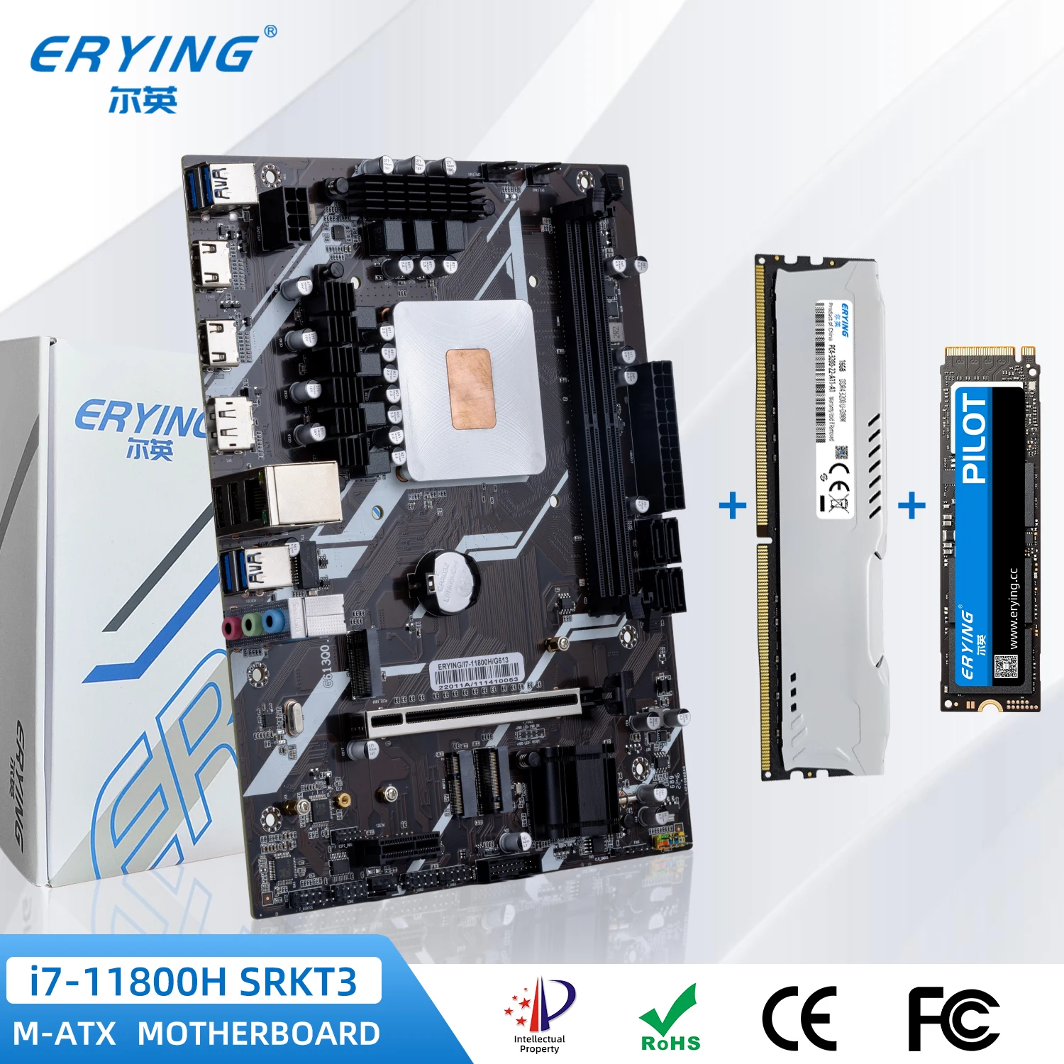 Erying Kit Gaming Pc Motherboard With Cpu I7 11800h Srkt3 (no +1pc Ram 16gb 3200mhz + 512gb Ssd Nvme M.2 Set - Motherboards - AliExpress