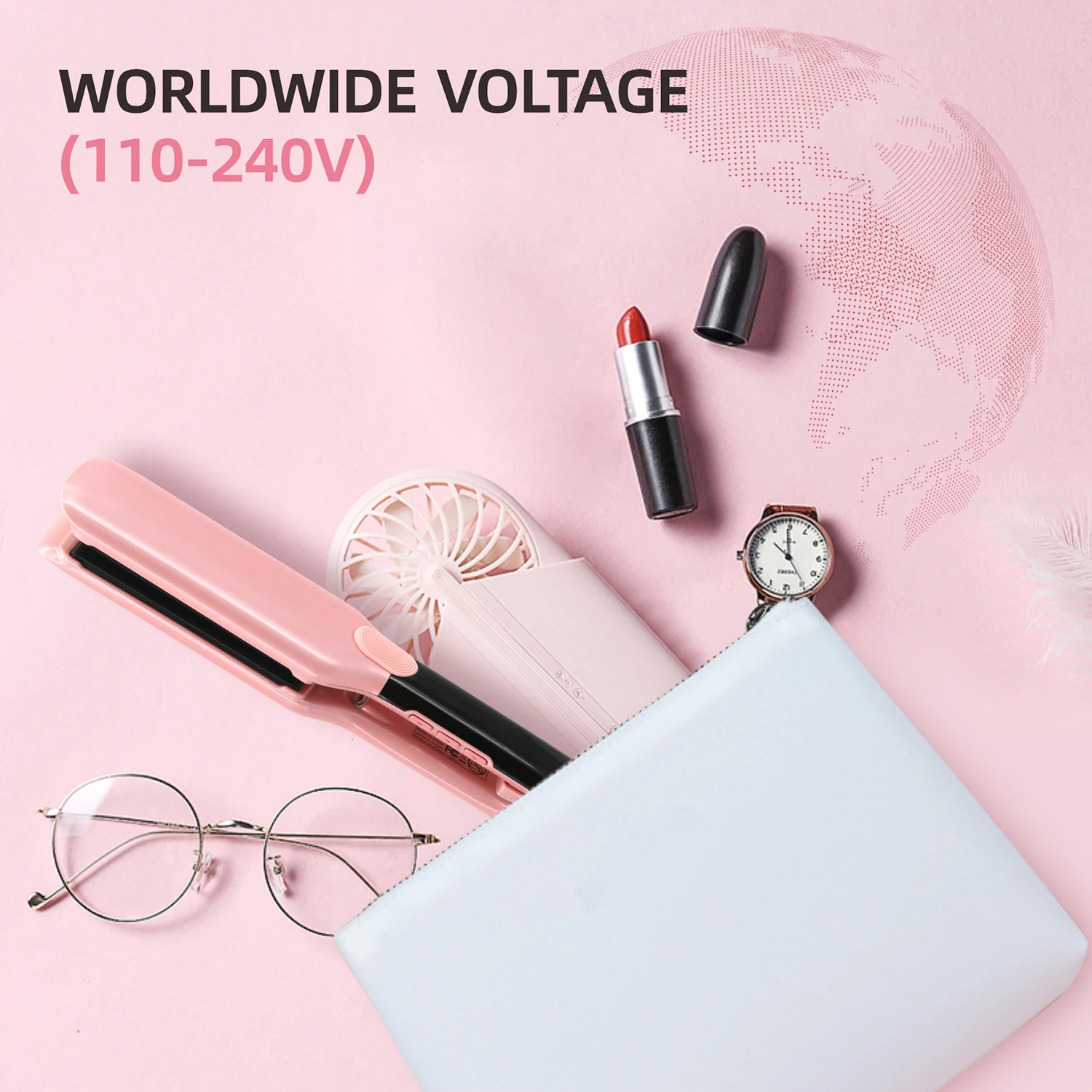 500F Plasma Hair Straightener Curler Professional Ceramic Coating Plate Hair Flat Irons Salon Styling Tool Smooth Frizz 110-240V 6