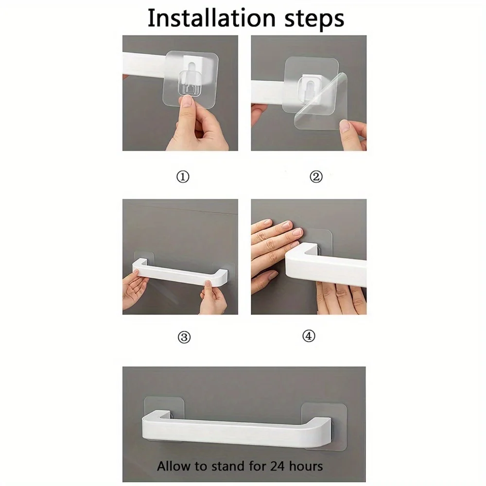 1PC Household Hair Loop Head Rope Storage Rack, Non Punching Multifunctional Hook, Dormitory Seamless Storage Rack