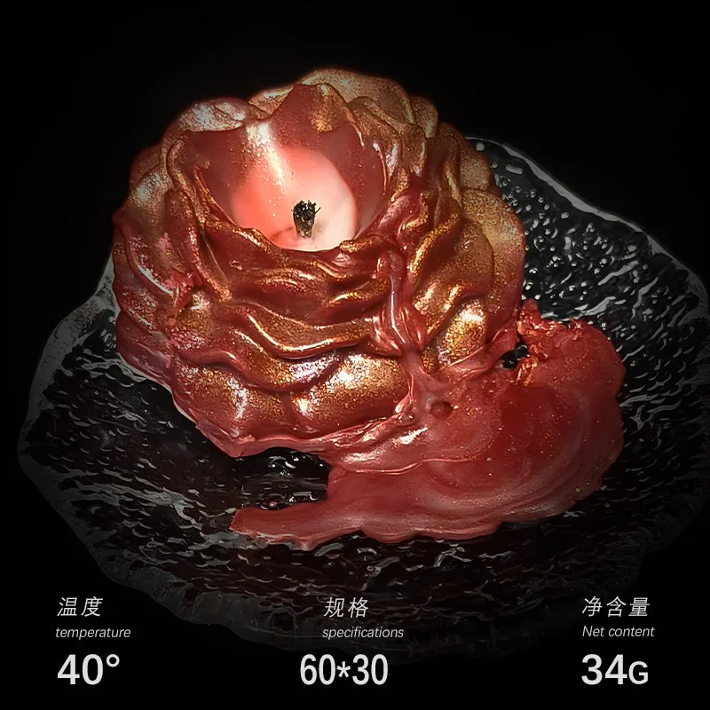 Hot New Taste Low Temperature Small Candle Gilt 40 Degrees Sm Peony Rose Aroma Drop Wax Adult Sex Conditioning Props