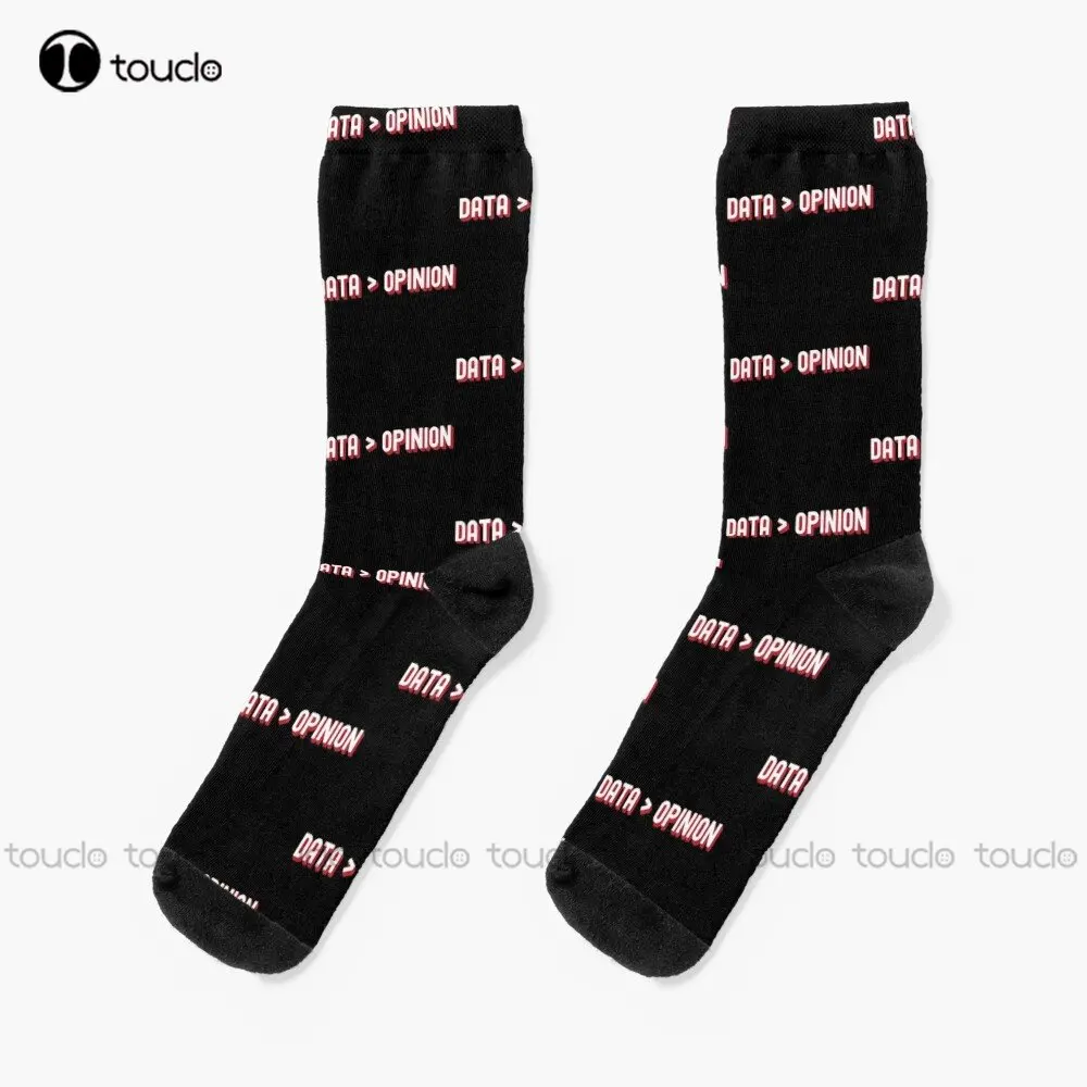 

Data Opinion Socks Fun Socks For Women Personalized Custom Unisex Adult Teen Youth Socks Street Skateboard Socks Custom Gift