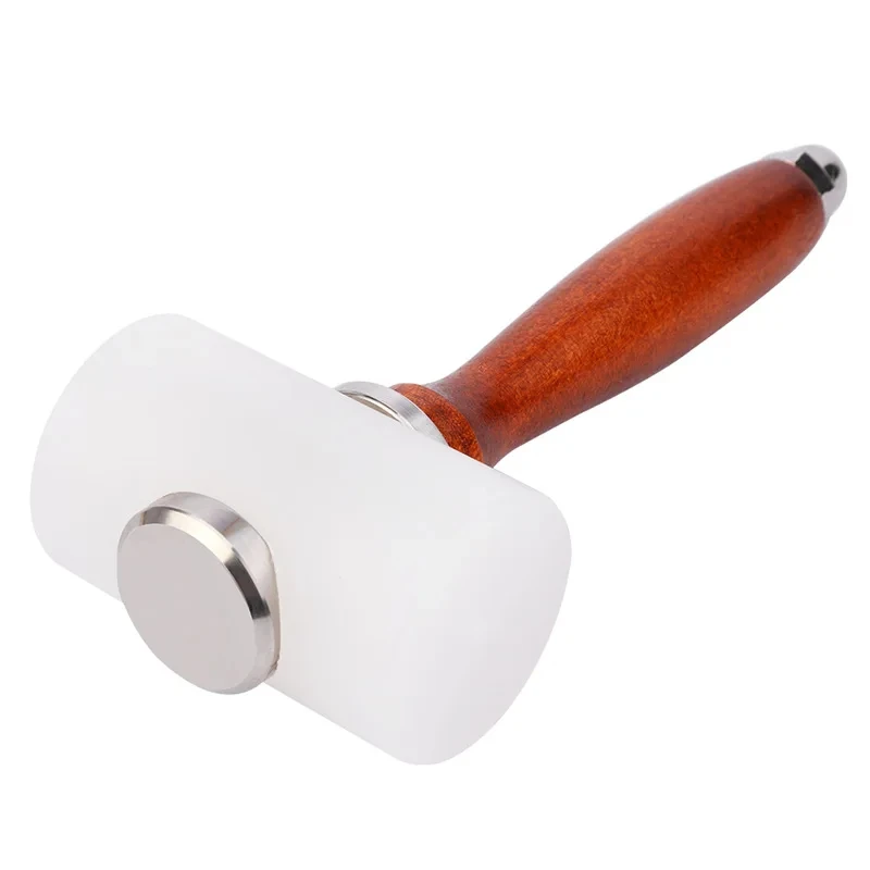Fenrry 1Pc Leather Craft Tool Kit Leather Carving Craft Hammer Cowhide Punch Cutting Sewing DIY Tools 345g Hammer Leather Punch Tools