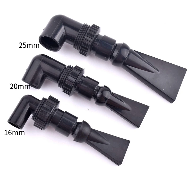 1Pc Adjustable Water Outlet Fittings for Fish Tank Aquarium Pump Nozzle Duckbilled Sprinkler 360&deg; Rotation Return Pipe, aquarium accessories