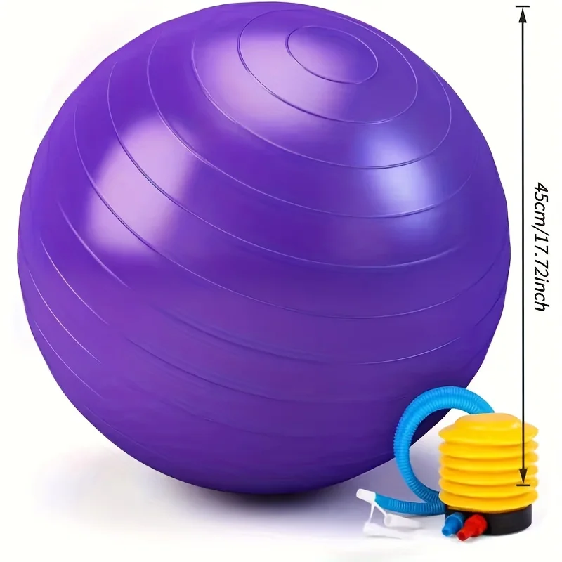 Heavy-duty fitness ball with pump - Super large inflatable yoga ball, large fitness ball, yoga fitness ball, fitness equipment