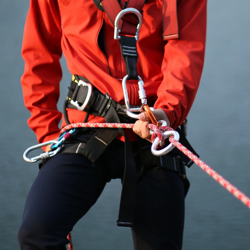 Rugged 35KN Aluminum Alloy Adventure Rope Gear for Outdoor Climbing & Abseiling