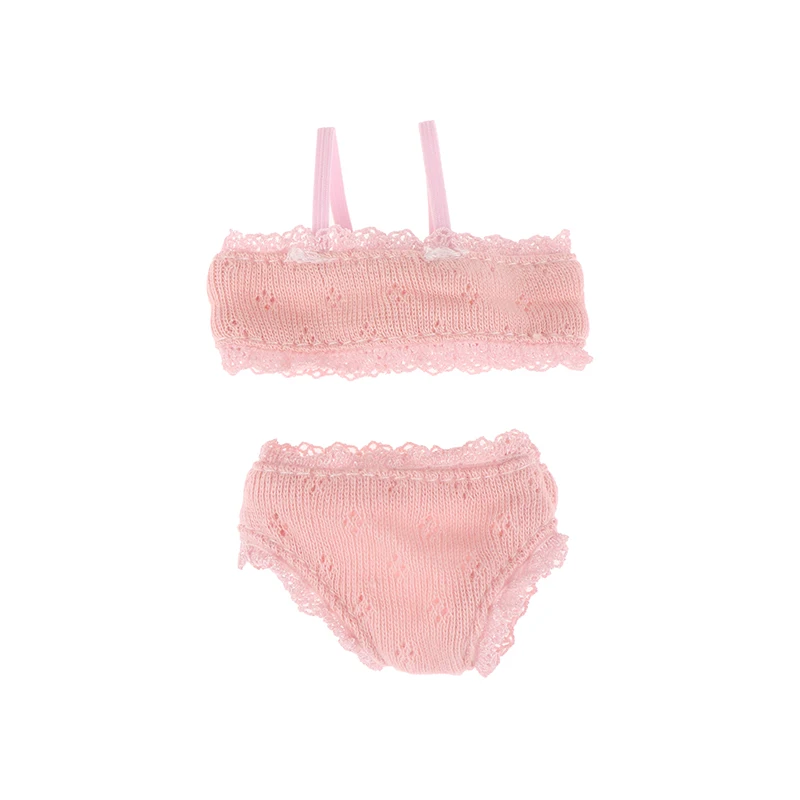 1/6 Doll Lace Underwear Bra Briefs Pajamas Set 30CM Dolls Clothes Suit Doll Decoration Accessories For Kid Pretend Play Toys
