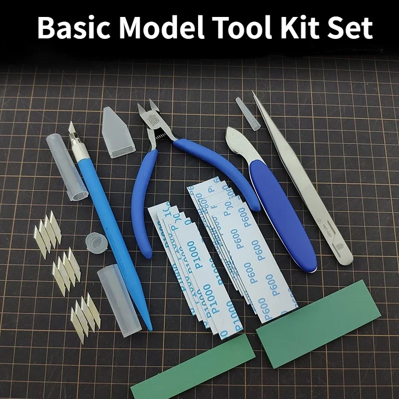HSIANG Tool HMT-20001 Plier Penknife Tool Set Combo Assembly Model Building Tools for Military Model Hobby Beginner DIY Craft
