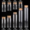 6 Pieces 20ml 30ml 40ml 50ml 60ml 70ml 90ml 120ml 150ml Glass Bottles with Cork Stopper Spice Jars Vials Crafts 7 Sizes U-pick 1