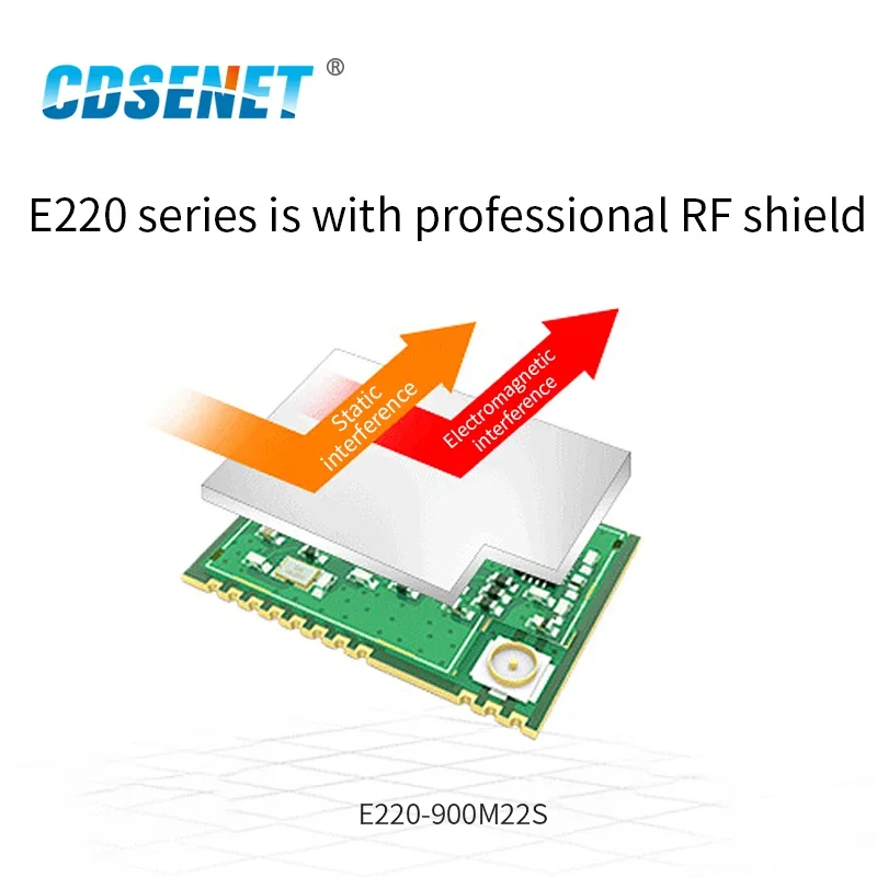 LoRa 무선 모듈, 장거리 E220-900M22S CESENET RF 리시버 송신기, PA + LNA IPEX 안테나, 868Mhz, 915Mhz, LLCC68, 22dBm, 6km