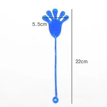 12Pcs Kids Funny Sticky Hands StretchableToy Palm Elastic Sticky Squishy Slap Palm Toy Parent child interactive Party Toy Gifts 2