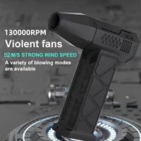 Mini Turbo Jet Fan 130000RPM Electric Air Blower Handheld Duct Fan Violent Fan for Computer Keyboard Outdoors Car Home 1