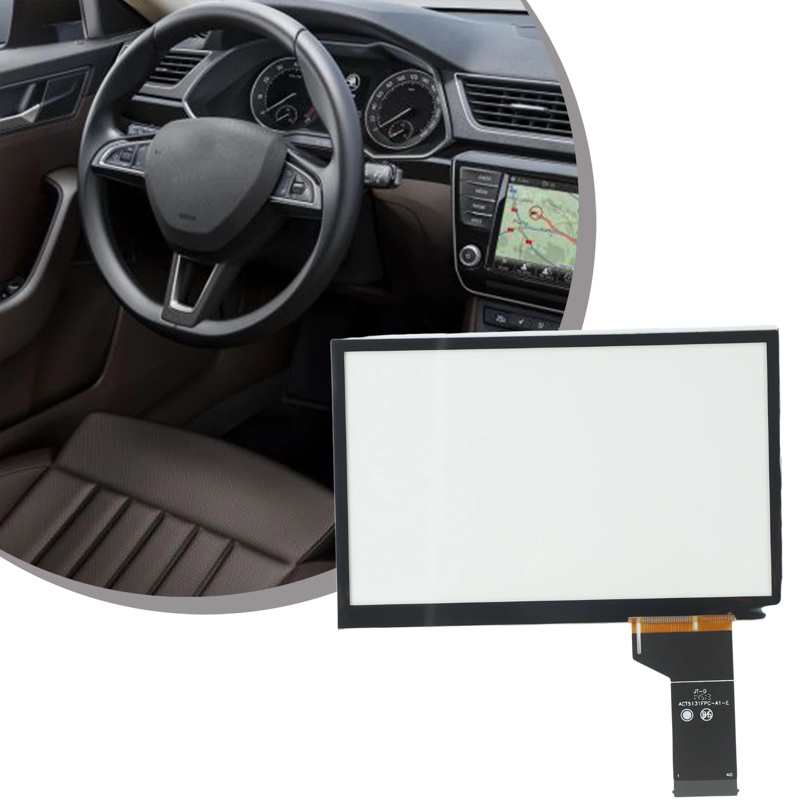 Auto Cruscotto Interno Radio Touch Screen Per Skoda Mib2 Mib Std2 Radio Multimedia Navi 6.5 \ '\' Touch Screen Digitizer 5 C0035684