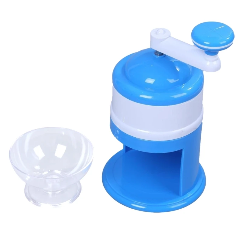 Manual Ice Crusher Slush Machine Ice Shaved Cocktails Crusher Household Slushie Machine for Home Outdoor C4DA