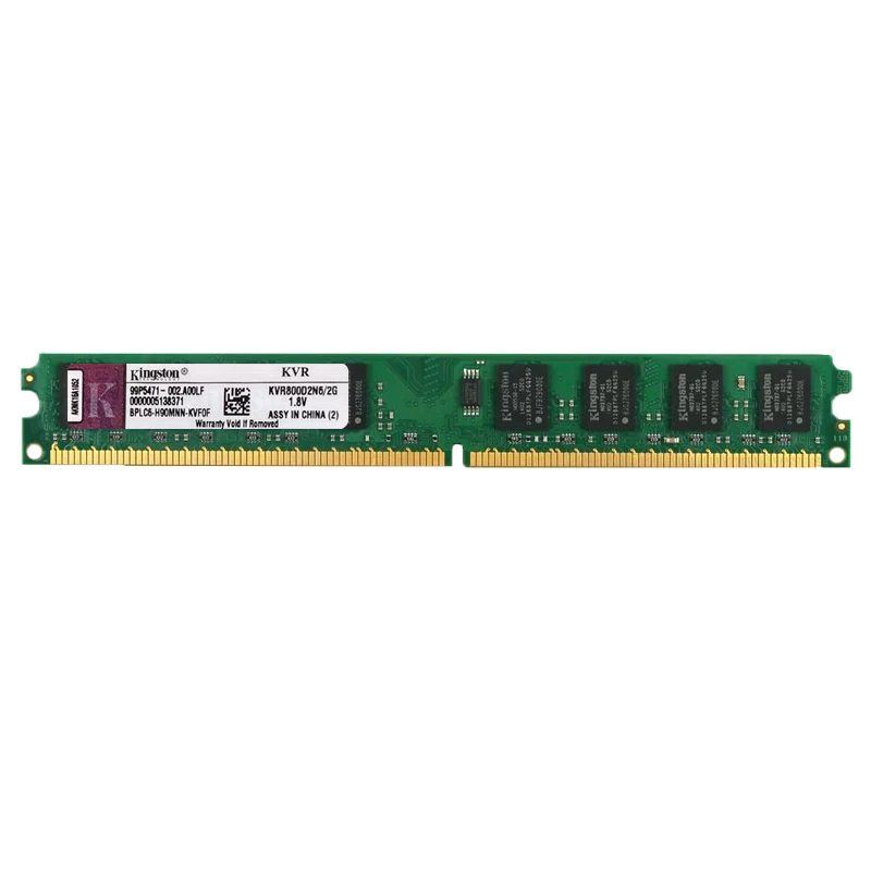 Оперативная память Kingston для ПК модуль памяти настольного компьютера PC2 DDR2 2 ГБ 800