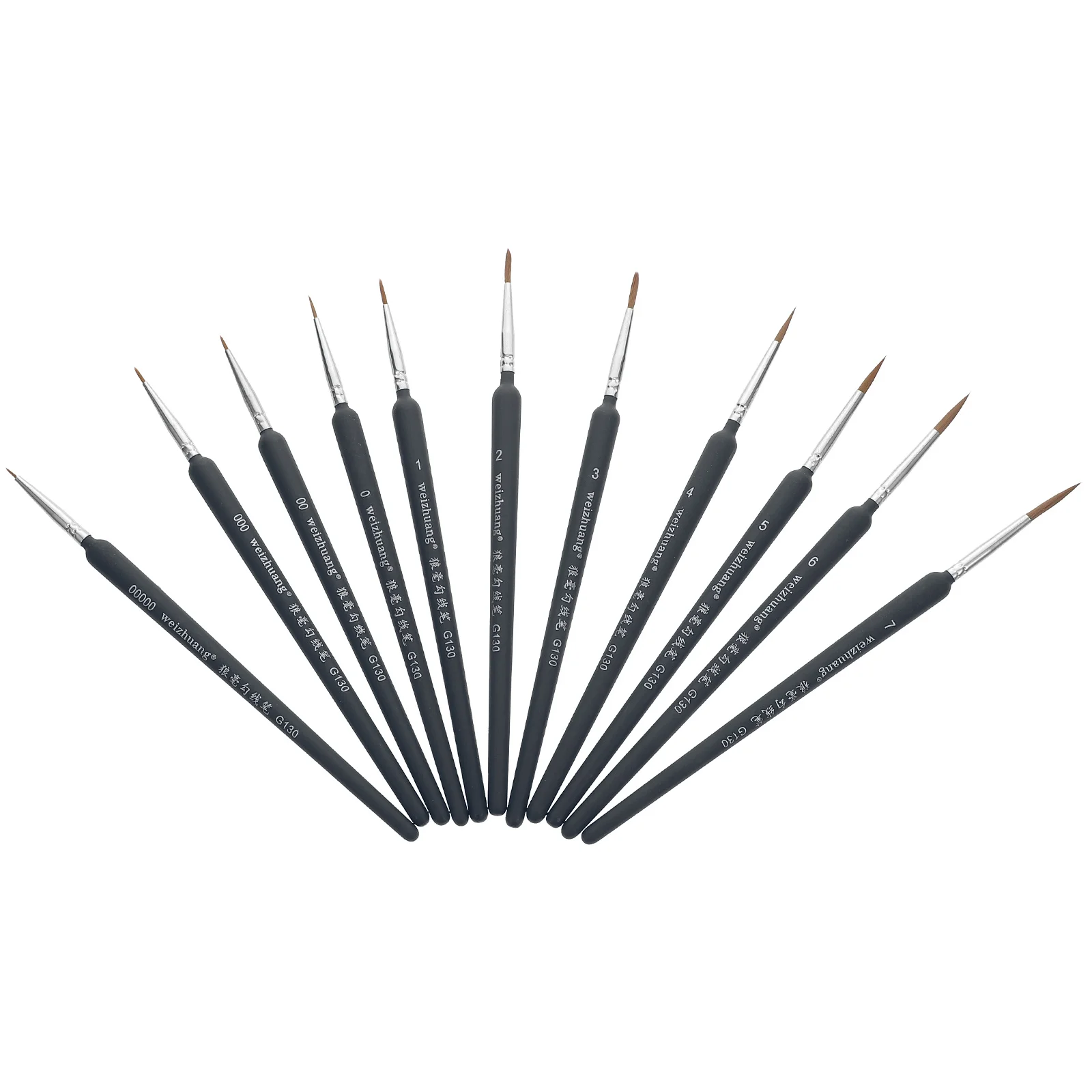 

11 Pcs Line Drawing Pen Painting Brushes for Watercolor Miniature Art Supplies Fine-tip Micro Detailing