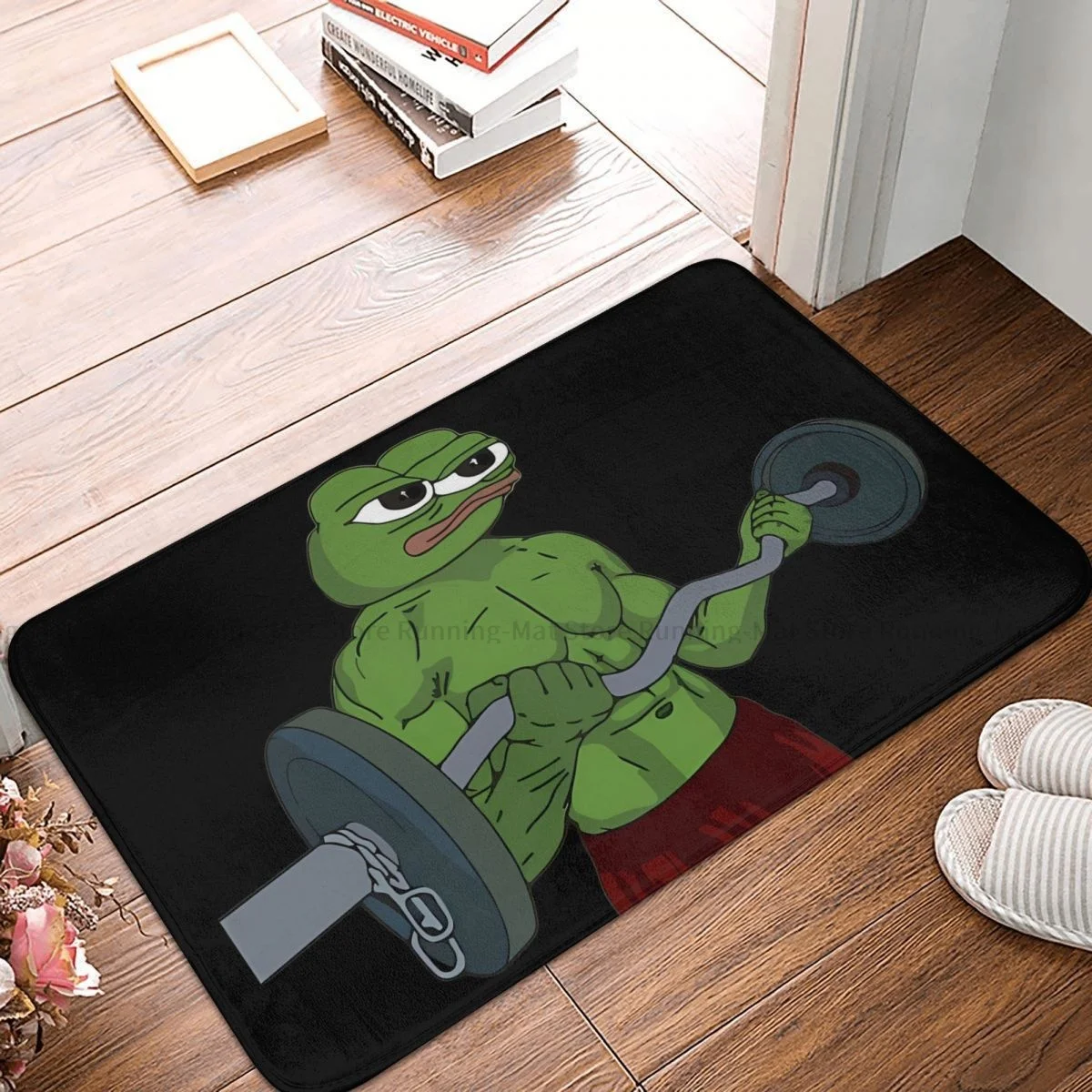 

Нескользящий коврик для ванной Pepe The Frog, коврик для спальни с эффектом потертости, домашний декоративный коврик