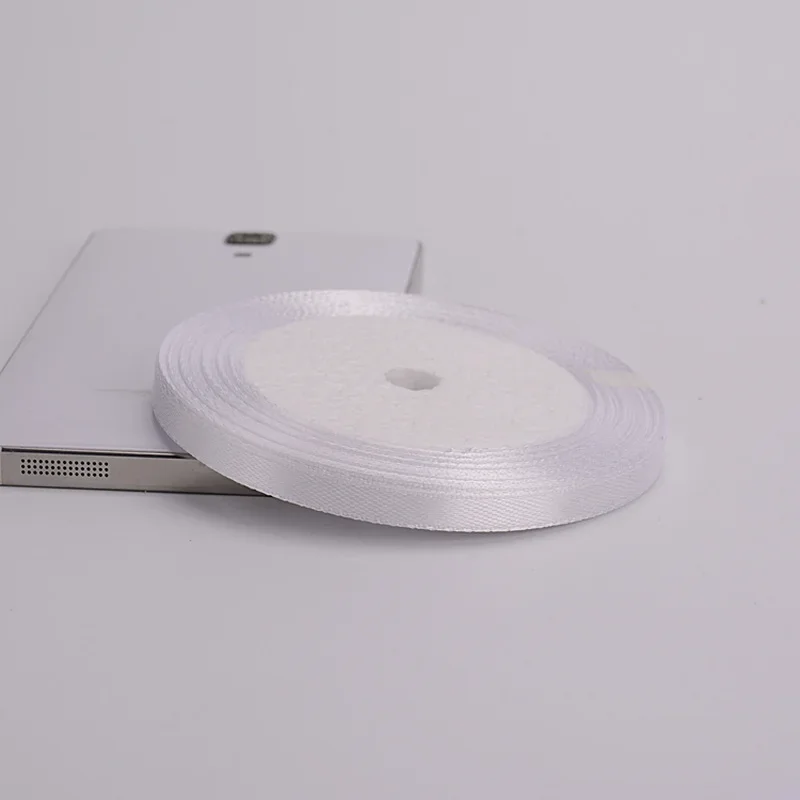 Nastro Di Raso Bianco Per Cucito, 25 Metri, Larghezza 19 Mm (Piegato 38 Mm), Lavabile In Lavatrice, Per Confetture E Ricami - 5