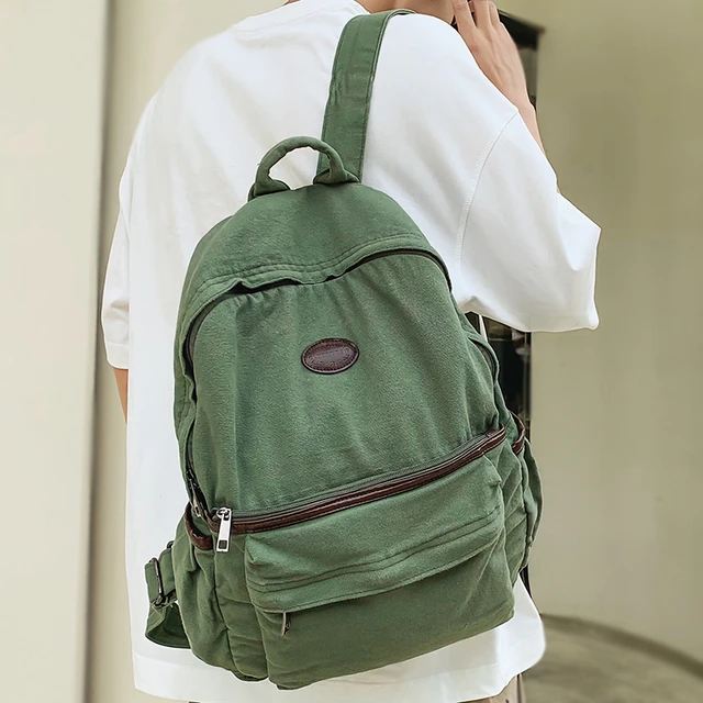 Casual Canvas Men Backpack Retro Vintage  Vintage Style Canvas Men Backpack  - Backpacks - Aliexpress