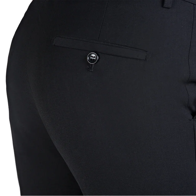 High Quality Suit Pants Mens Fashion Pure Color Business Slim Fit Dress Pant Office Trousers 2024 Men Streetwear Plus Size 6XL 6