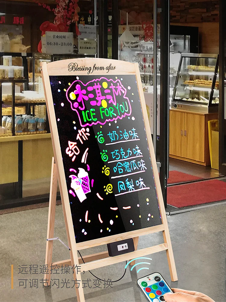 LED 전자 형광판 광고판, 야광 광고판, 필기판, 목재 형광