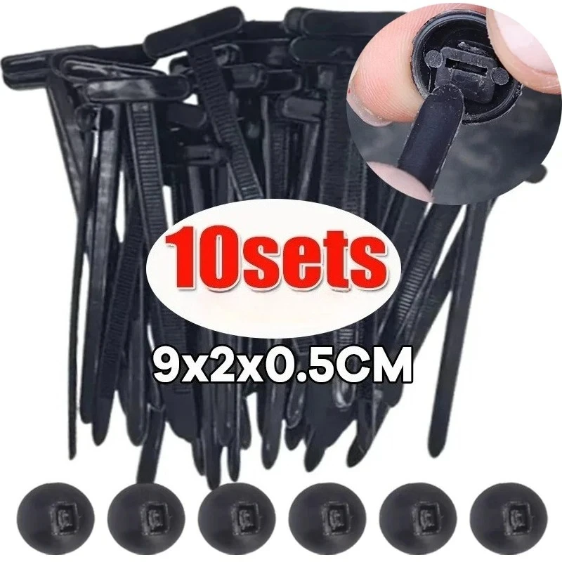 Universal Nylon Cable Tie Buckle Auto Fastener Screw Replacement Clip thumbnail 4