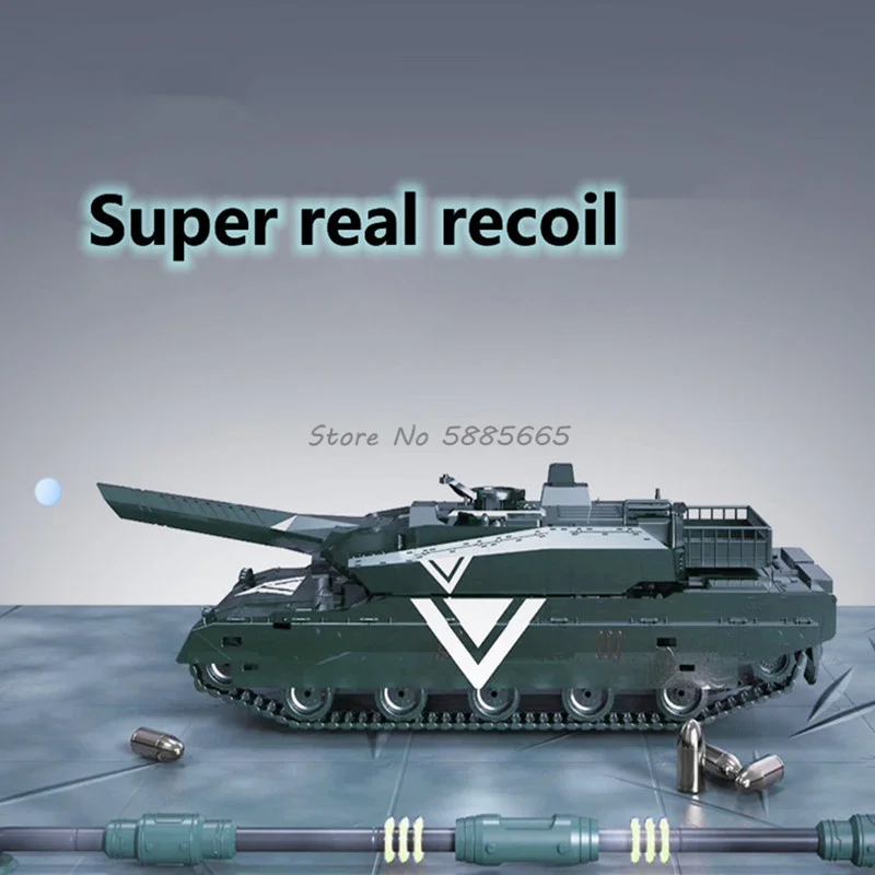 40CM Multiplayer Combat Fire Bullet Dual Remote Control Tank 330° Turret Rotation Gesture Sensing Lighting Sound Effects RC Tank 5