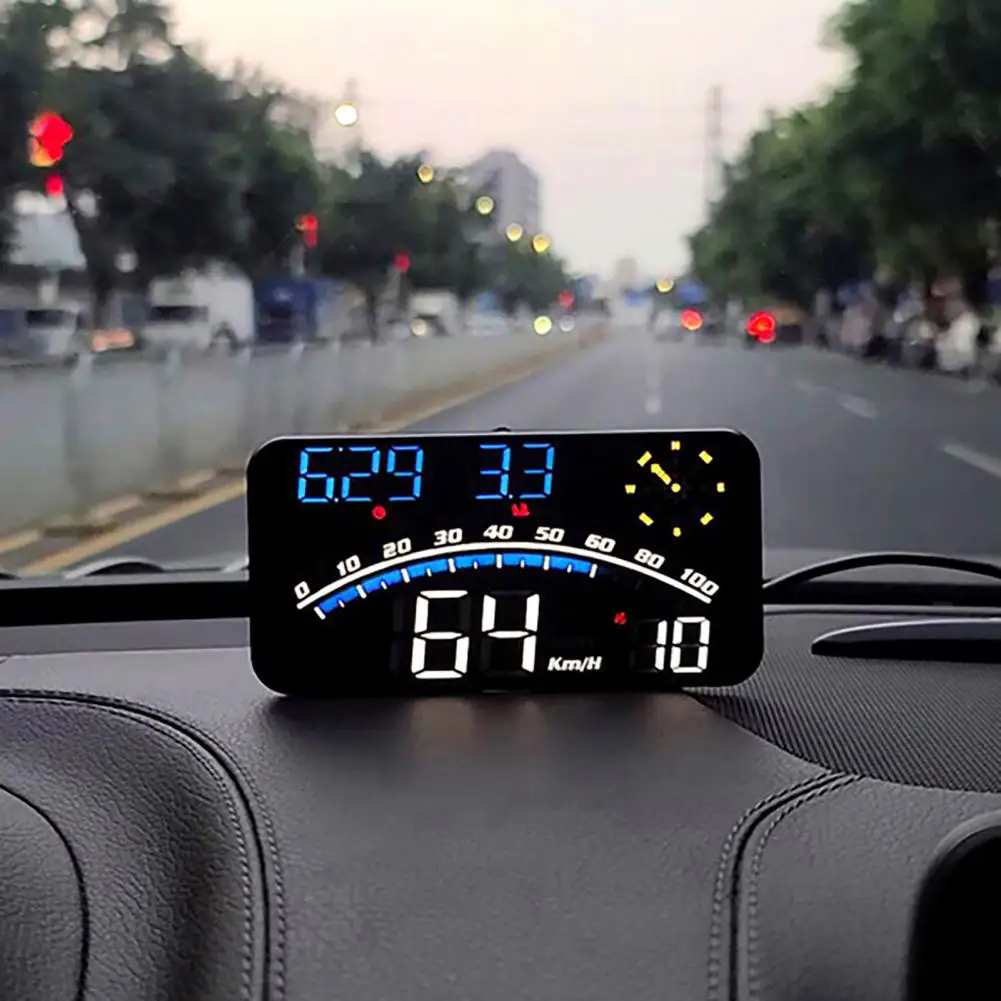 Multimodes Practical Car HUD GPS Gauge Portable Speedometer Odometer