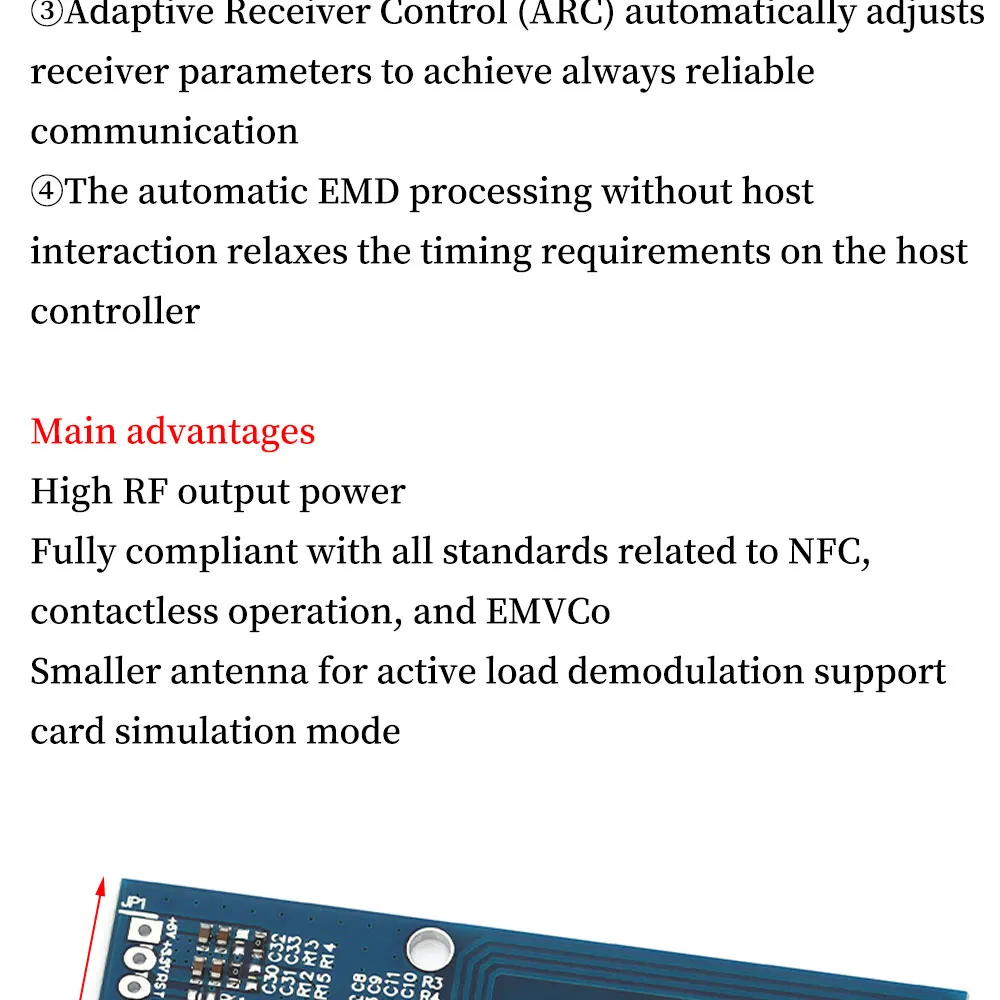 Javino Hochfrequenz-IC-Karten-Lese- und Schreibmodul PN5180 NFC-Modul unterstützt ISO15693 RFID ICODE2 Smart Automation Modul – Detail 3