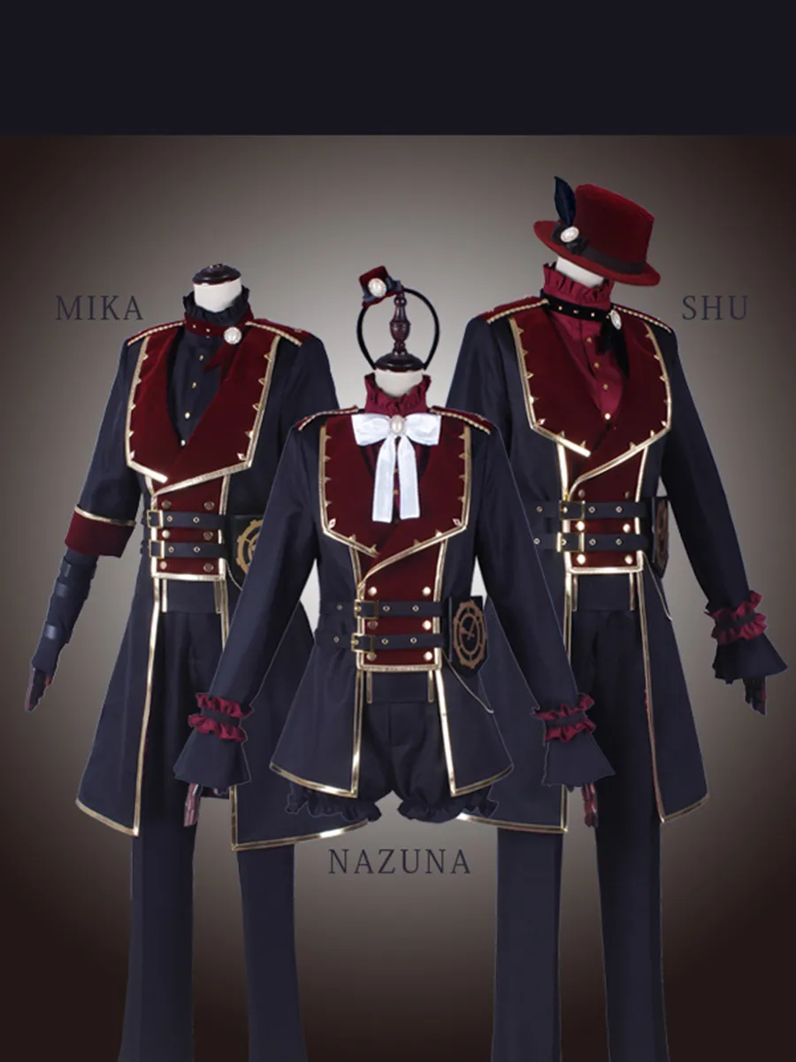 

Anime Ensemble Stars Sakasaki Natsume Cosplay Costume Valkyrie Theatre Fashion Uniforms Party Halloween Role Play Clothing