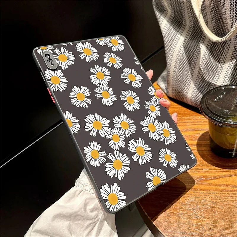 Per Funda Samsung Galaxy Tab S9 Fe 11 "A8 A7 S7 Fe S8 Plus 12.4 Custodia Daisy Plants Flowers Tablet Per Samsung Tab S6 Lite Case