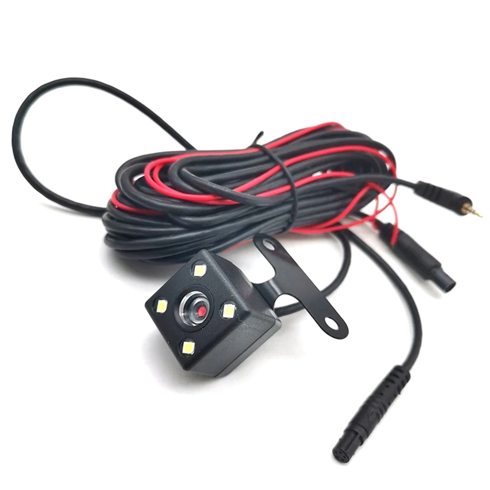 5 Pin HD Car Rear View Camera Night Vision 4 LED Video Rear View Camera Wide Angle with Video Extension Cable