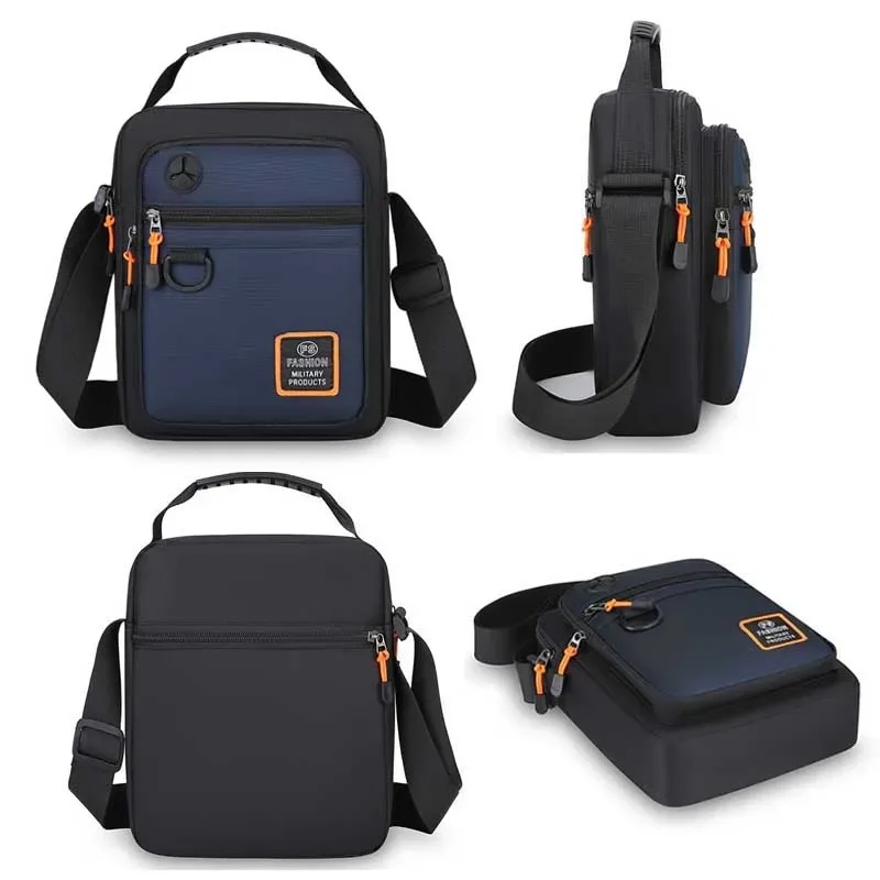 Casual Men's Small Nylon Handbag Stylish Crossbody Shoulder Bag for Men Compact & Lightweight Trendy Messenger Purse Сумка