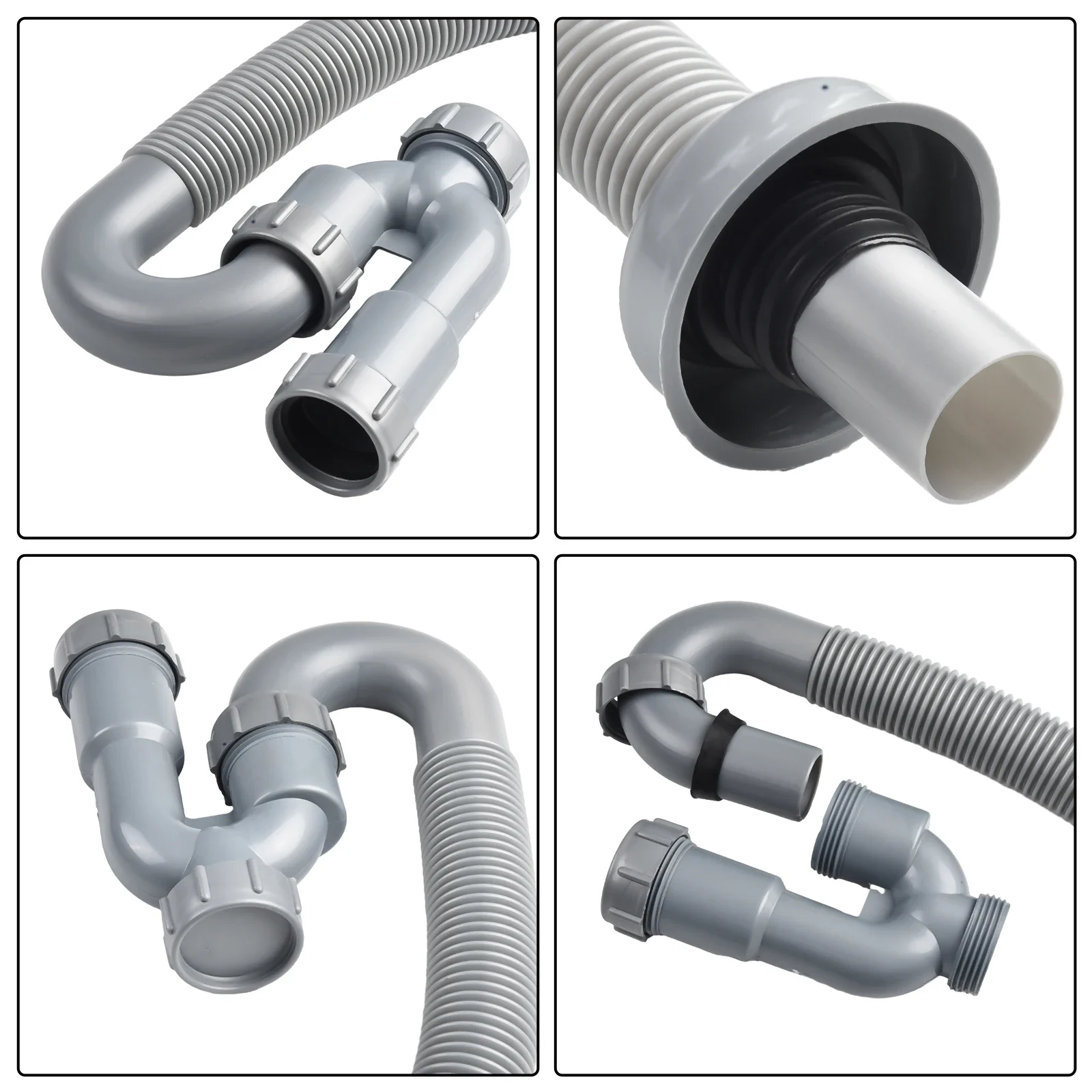 U-shaped Washbasin Water Pipe Sink Sewer Drainage Retractable Shaped Deodorizer Suitable For Kitchen And Bathroom 5