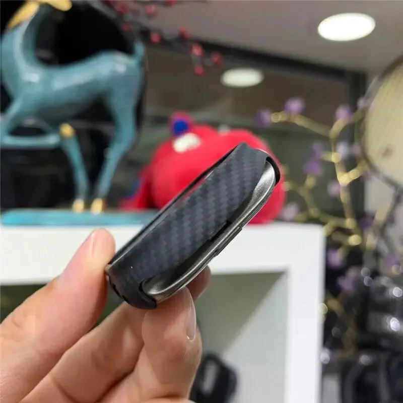 Genuine Carbon Fiber Bumper Case For Apple Watch Ultra 2 49mm Genuine Carbon Fiber Bumper Cover For Apple Watch 9 8 7 41mm 45mm