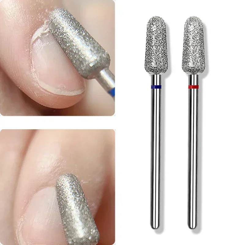 1/2Pcs Safety Nail Drill Bits Tungsten Drill Bit Cuticle Remover Electric Nail File Machine Cuticle Clean polish Tools