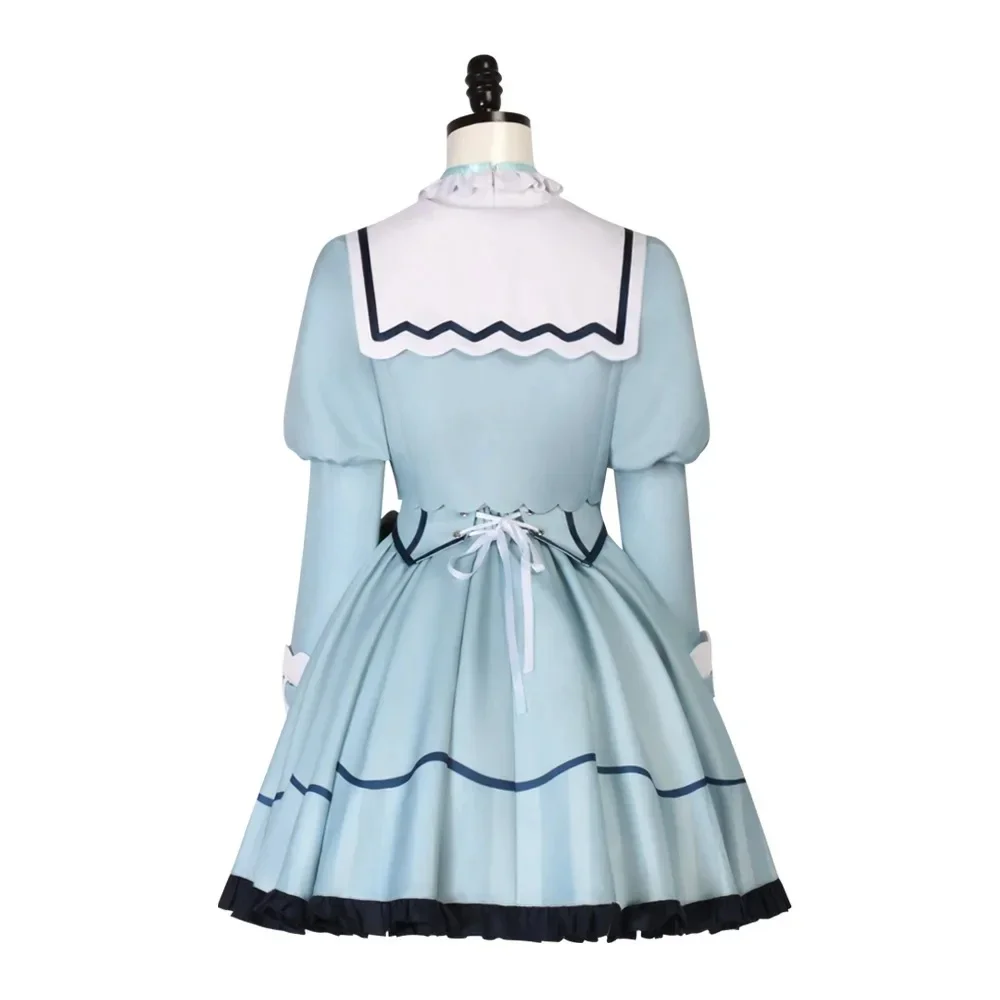 VTuber: Hololive Amamiya Kokoro | Blue Uniform Cosplay Costume 26 Hololive Amamiya Kokoro School Uniform Cosplay Costume for Women (Unofficial)