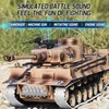 1/18 Large Rc Metal Tank 2.4GHz Remote Control War Tanks With Shooting Car Military Truck Model For Boys Children Kids Gifts New 4