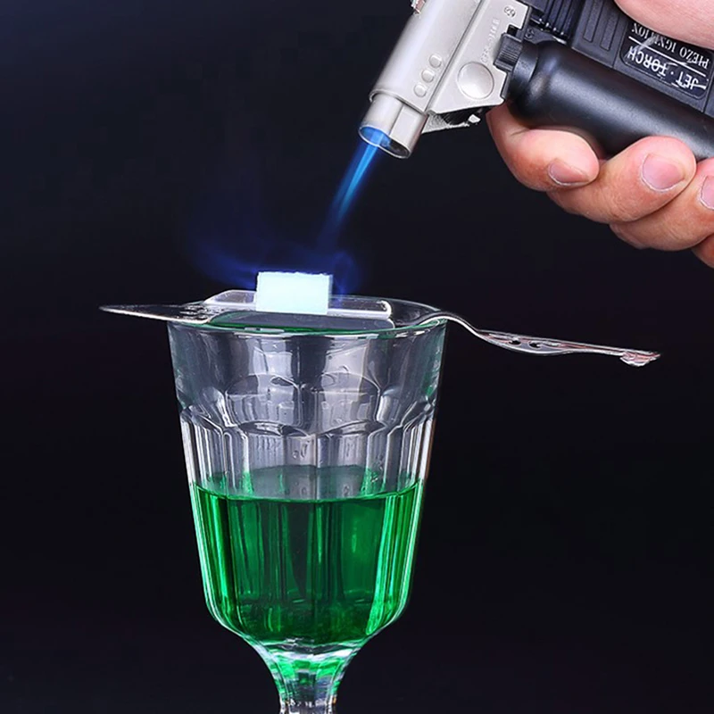 1PC Cocktail Bar Tools Bitter Scoop Absinthe Glass Cup Drink Ware Spoons Filter Spoon Stainless Steel Absinthe Spoon cocktail spoon