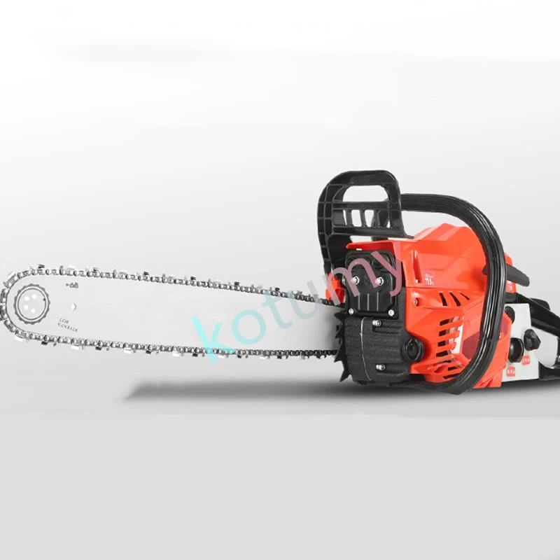 공랭식 가솔린 체인 톱 기계, 목재 절단 목공 도구, 4 스트로크, 88.8KW 98CC 핸들, 23800rpm