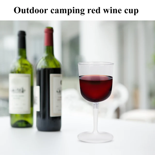 Verre à vin pliable en résine, en plastique, Portable, détachable, léger,  résistant aux chutes, réutilisable pour le Camping et l'extérieur -  AliExpress