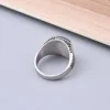 R3248 Men's High Quality 316LStainless Steel Onyx Rings Classic Fashion Trend Jewelry Eco-Friendly Material 5