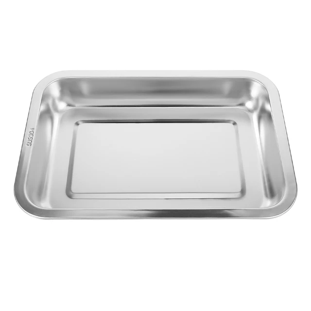 Large Stainless Steel Cat Litter Box Sturdy Non-Slip Pet Toilet for Indoor Cats Easy to Clean Kitten Litter Pan Household Use 2