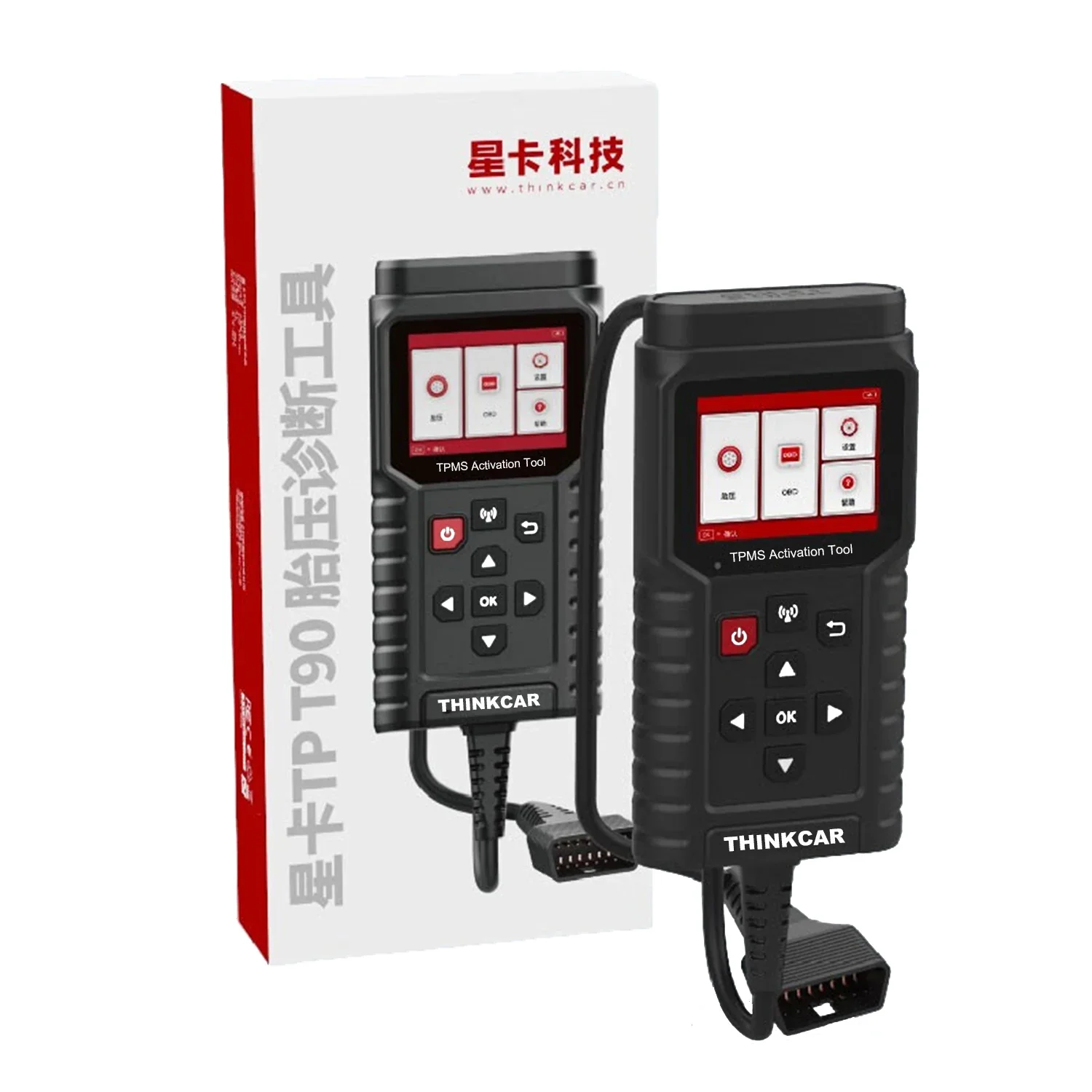 ThinkCar TP T90 TPMS Activation Tool OBD2 Car Diagnostic Fault Code Programmer Tire Pressure Sensor Service Tool