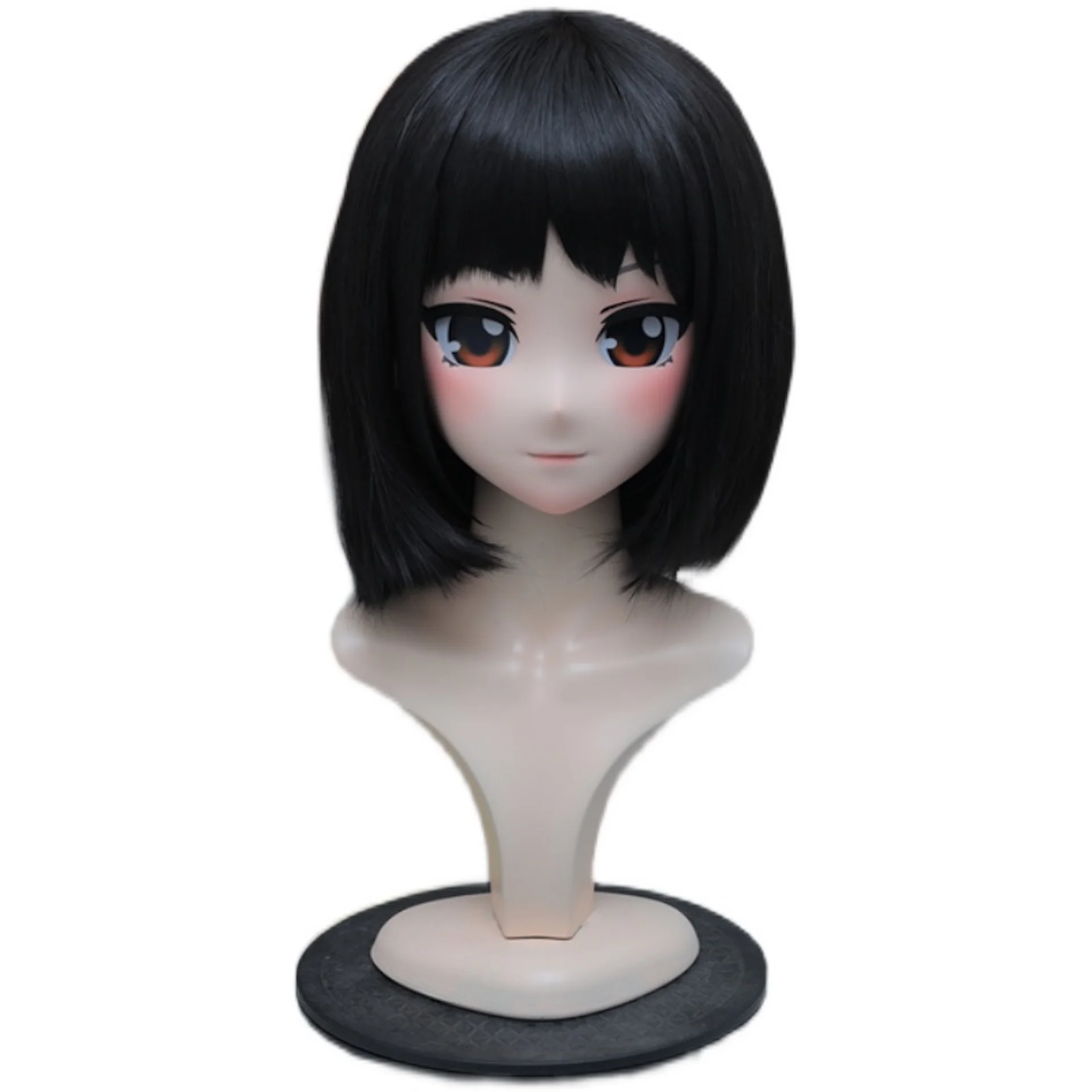 

(NFD-917) Customize Character Female/Girl Resin Kig Half Head With Lock Anime Cosplay Japanese Animego Kigurumi Mask