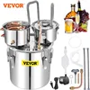 VEVOR Distiller Alcohol Brewing Still 12/20/30/50L Stainless Steel Alcohol Distiller Wine Making Boiler for Whisky Beer Brandy 1