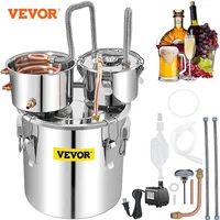 VEVOR Distiller Alcohol Brewing Still 12/20/30/50L Stainless Steel Alcohol Distiller Wine Making Boiler for Whisky Beer Brandy 1