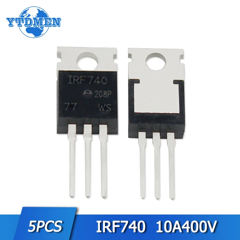 5pcs IRF740 Transistor 740 IRF740PBF TO220 MOSFET MOSFT FETs 400V 10A TO 220 Field Effect Transistors Set Electronic ComponentTransistors - AliExpress 5pcs IRF740 Transistor 740 IRF740PBF TO220 MOSFET MOSFT FETs 400V 10A TO 220 Field Effect Transistors Set Electronic ComponentTransistors - AliExpress