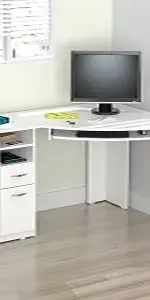 white l shape desk