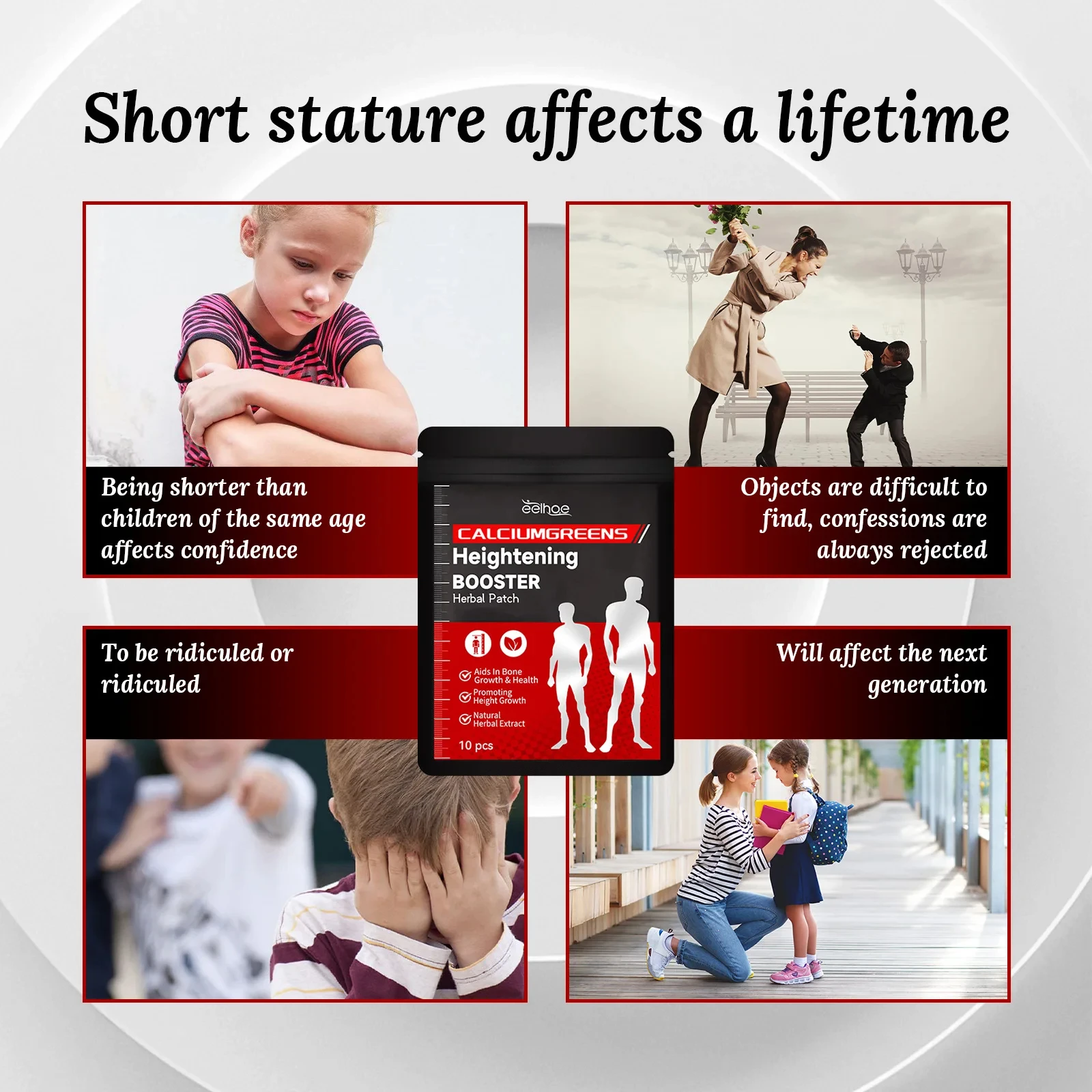 Height Growth Hormone Enhancer Plaster 200/100PCS Grow Taller Foot Patch Bone Strength Calcium Vitamin D Supplements Adults Teen